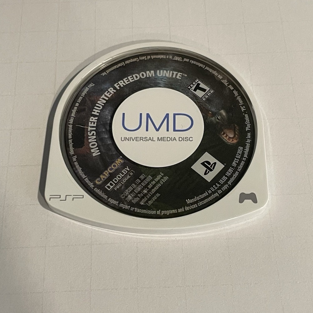 Sony PSP-3001 Black Console W/ Monster Hunter Freedom Unite Parts or Repair - Picture 4 of 6